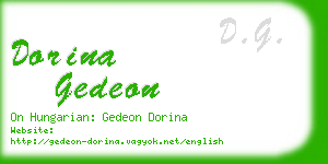 dorina gedeon business card